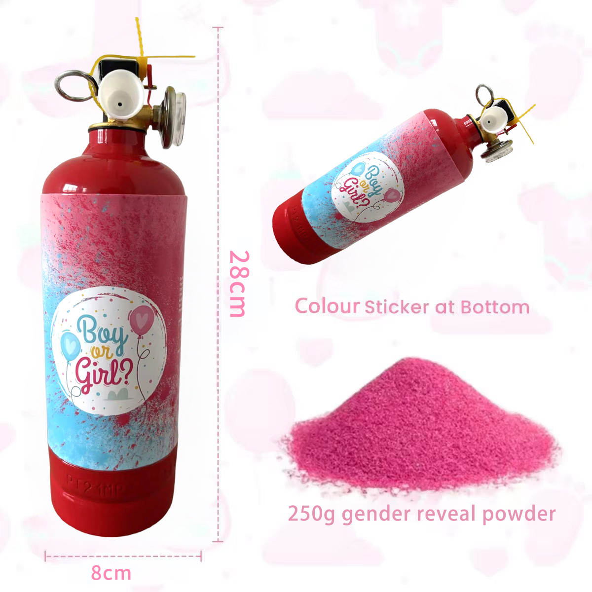 500g Smoke Extinguisher - Gender Reveal Cannon