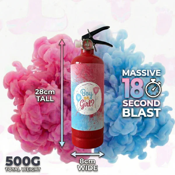 500g Colour Extinguisher - Gender Reveal Cannon