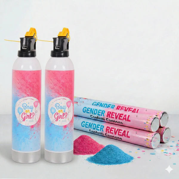 x2 300g + x4 60cm Cannons - Gender Reveal Cannon