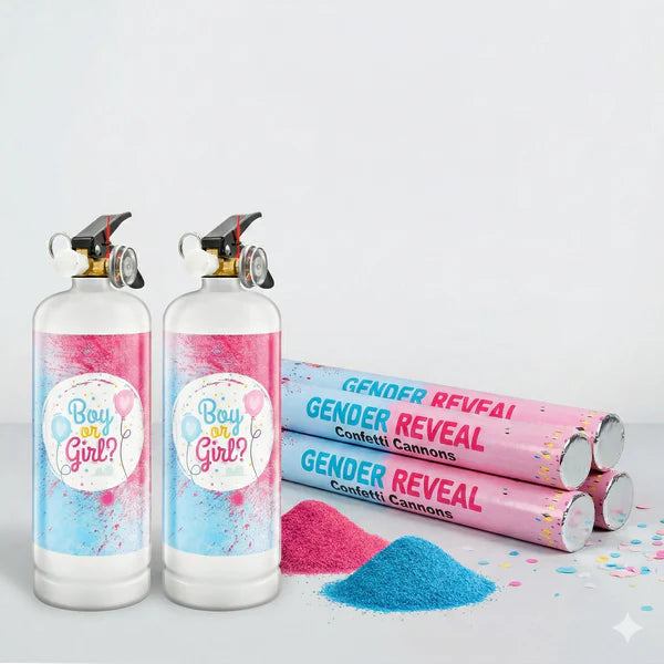 x2 1kg Extinguisher + x4 60cm Cannons - Gender Reveal Cannon