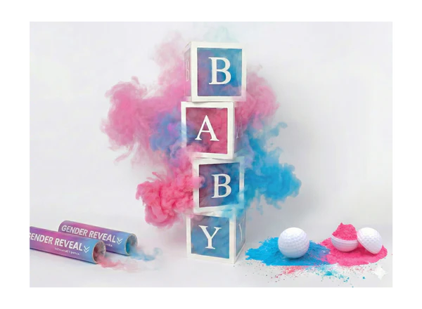 Exploding Golf Ball 4-Pack - Gender Reveal Cannon