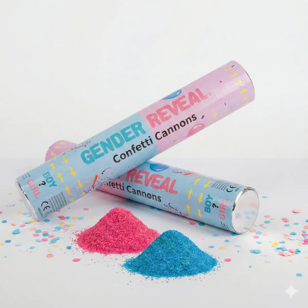2 Pack 30cm Cannons - Gender Reveal Cannon