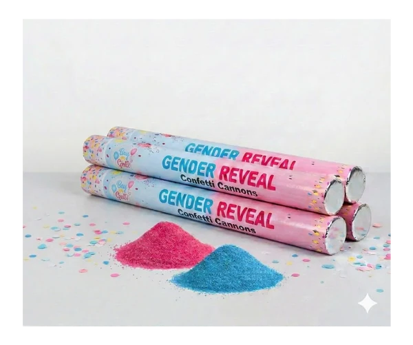 4 Pack 60cm cannons - Gender Reveal Cannon