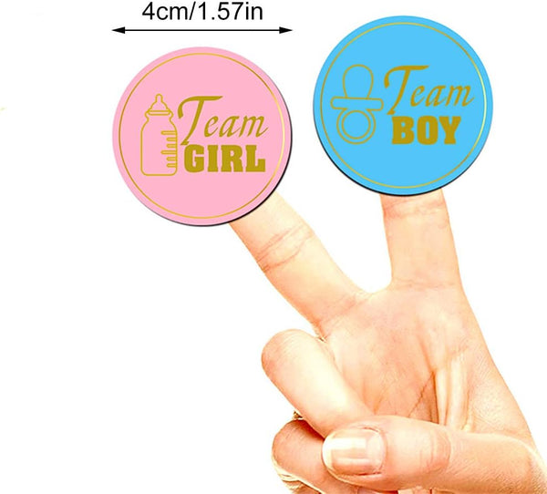 The Team Takeover | Gender Reveal Stickers 24pc AU — Gender Reveal Cannon Australia