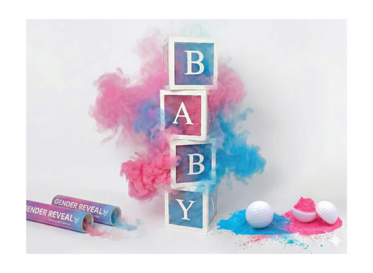 Exploding Golf Ball 4-Pack - Gender Reveal Cannon