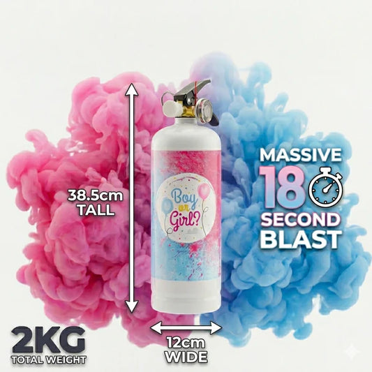 2kg Colour Extinguisher - Gender Reveal Cannon