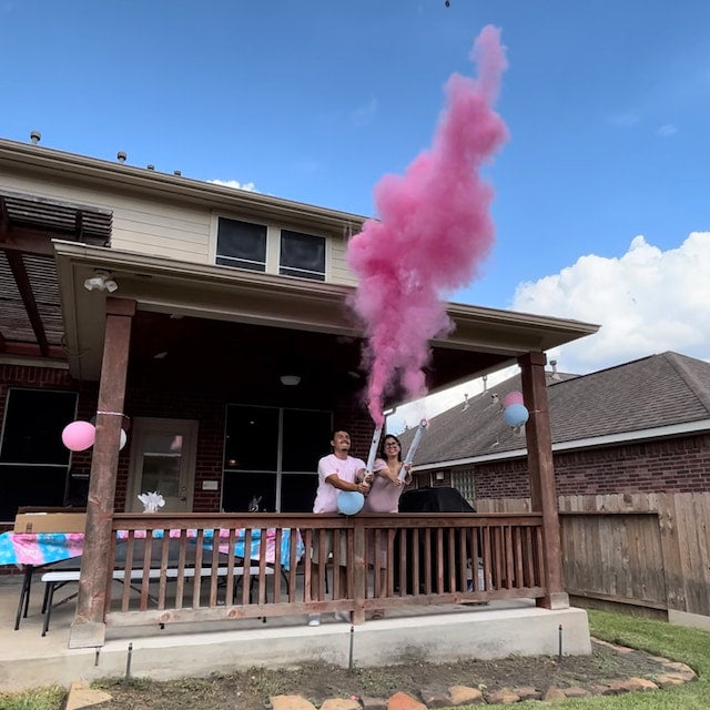 gender reveal powder cannon
